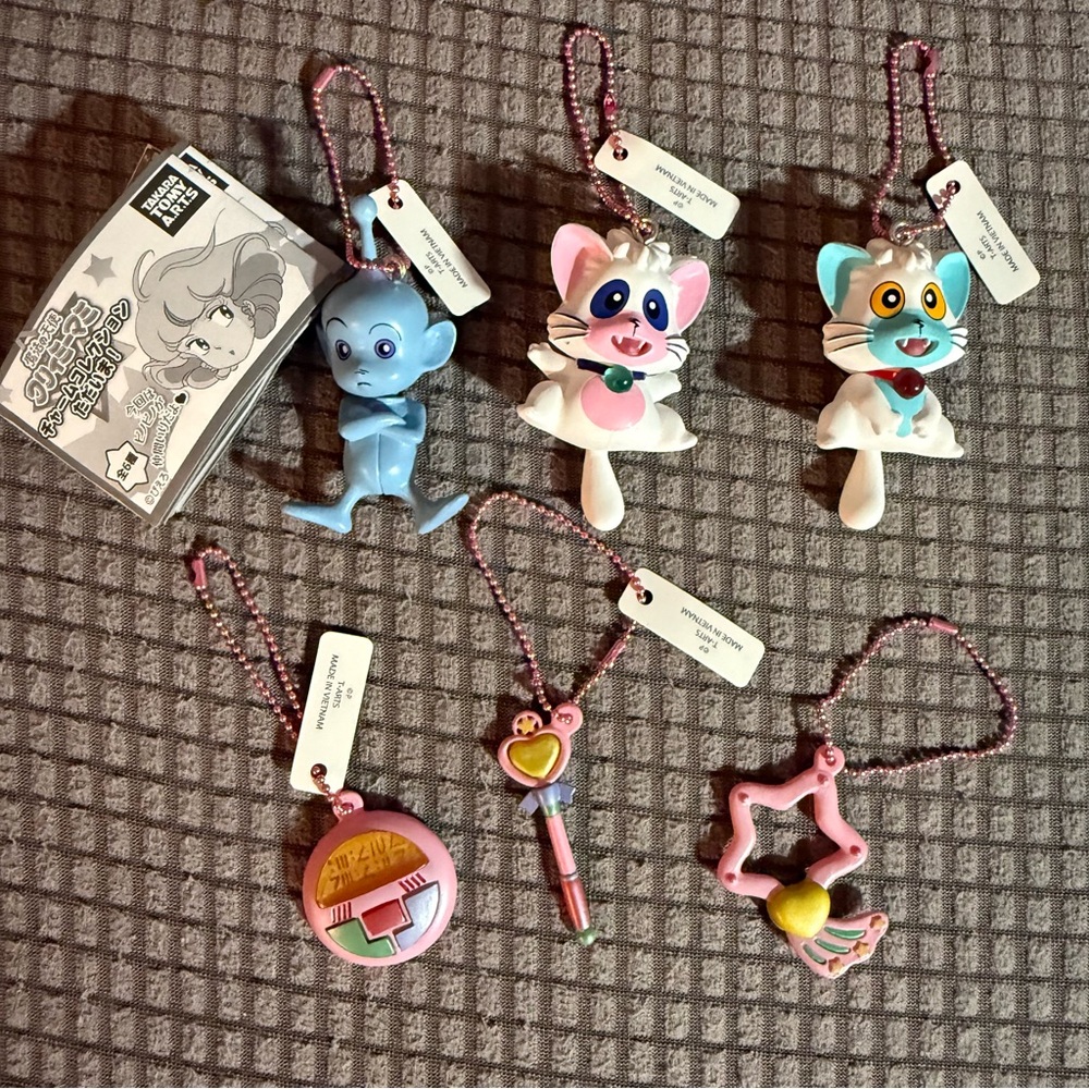 NWT Magical Angel Creamy Mami Charm Collection Figure Magic Stick Set Of 6